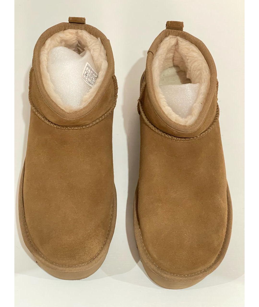 UGG AUSTRALIA Коричневые замшевые ботинки, фото 2