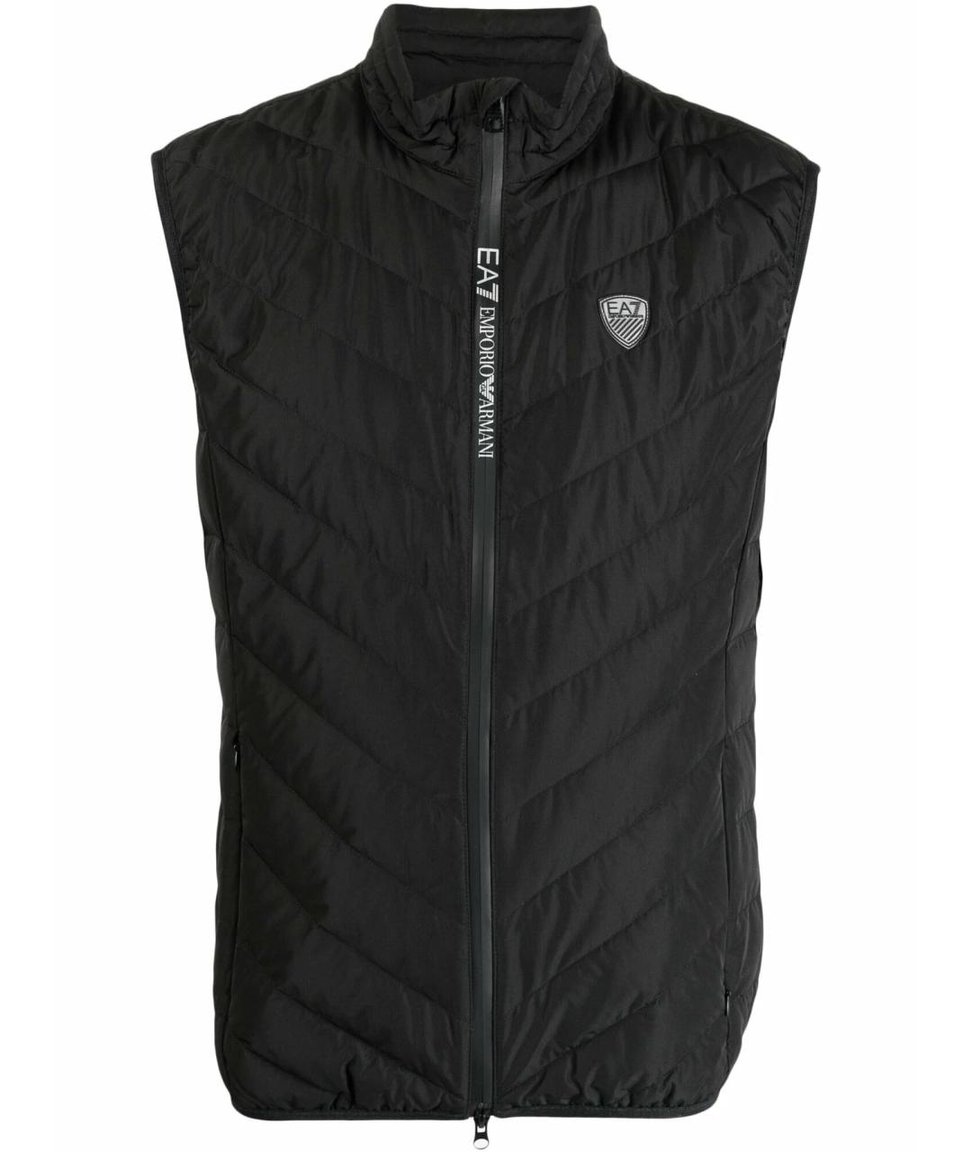 EA7 Антрацитовый хлопковый жилет, фото 1