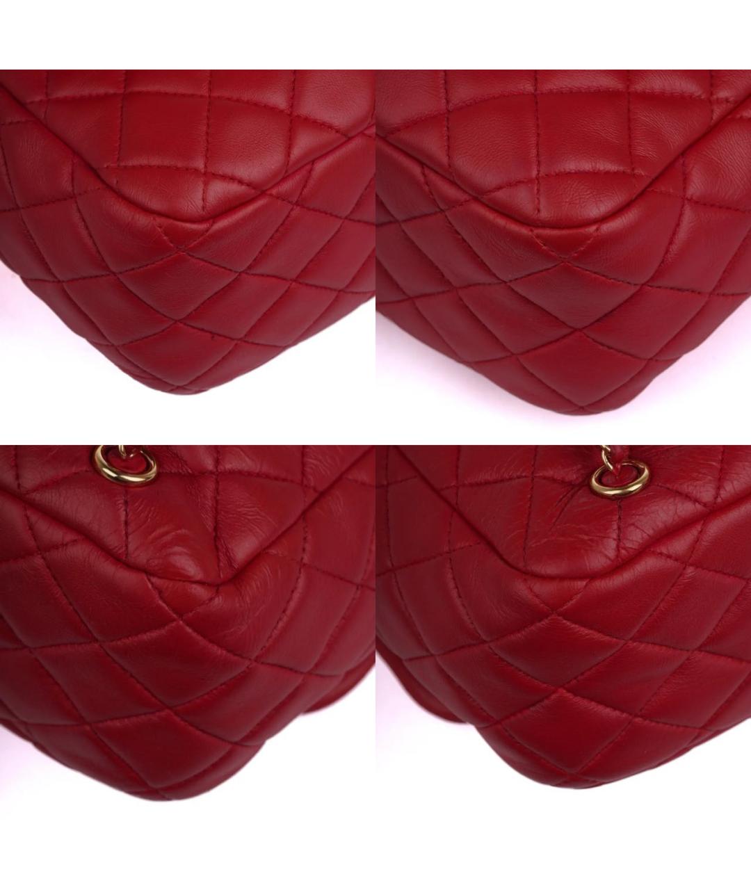CHANEL Красный кожаный рюкзак, фото 7
