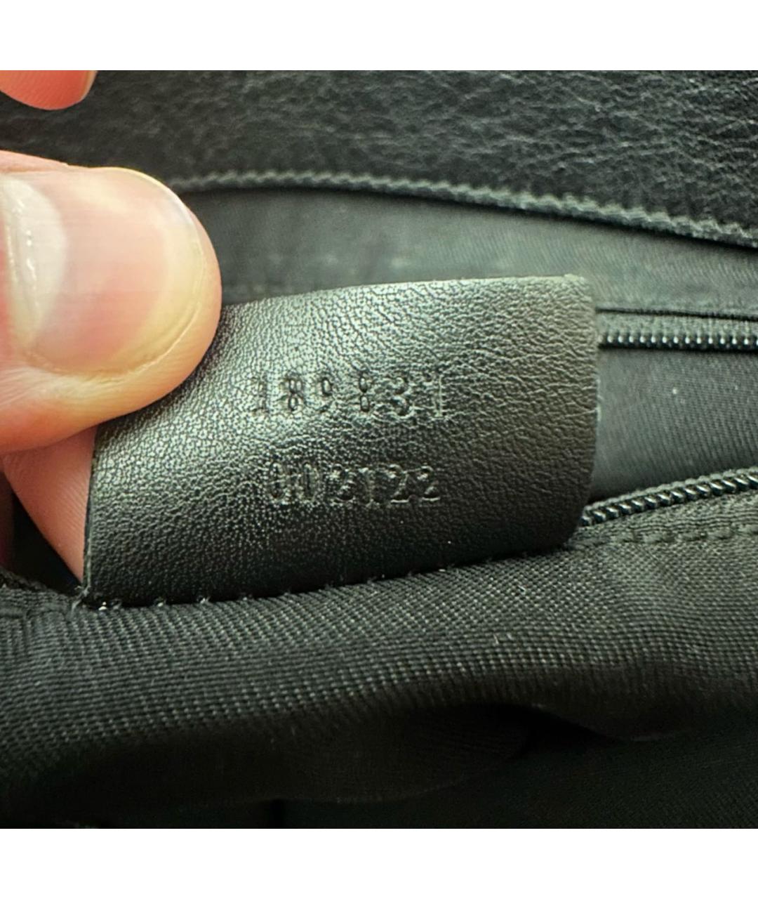 GUCCI Черная тканевая сумка тоут, фото 6