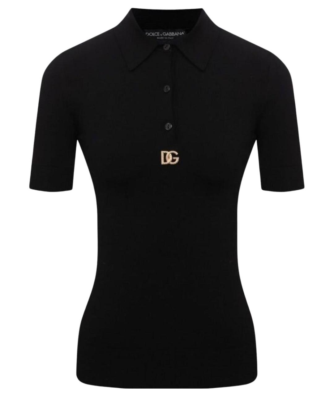 DOLCE&GABBANA Черная вискозная водолазка, фото 1