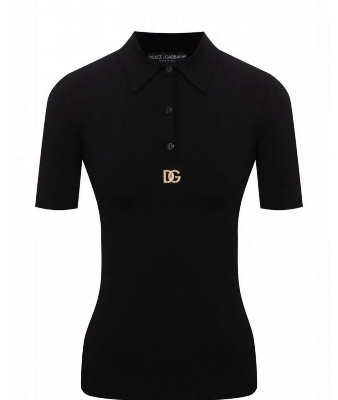 DOLCE&GABBANA Черная вискозная водолазка, фото 7