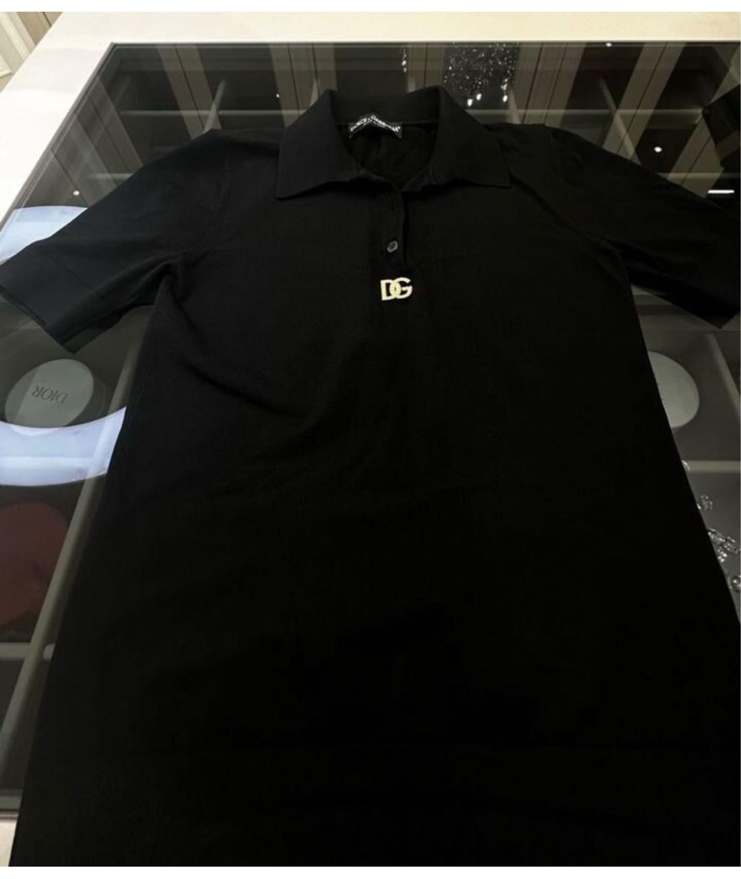 DOLCE&GABBANA Черная вискозная водолазка, фото 3