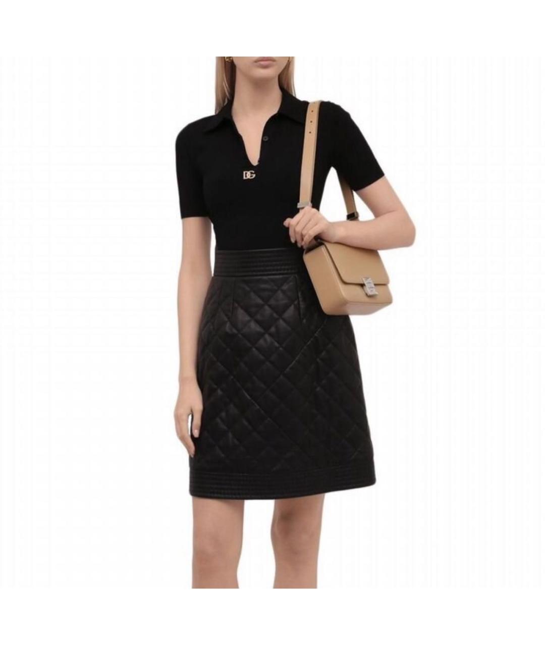 DOLCE&GABBANA Черная вискозная водолазка, фото 5