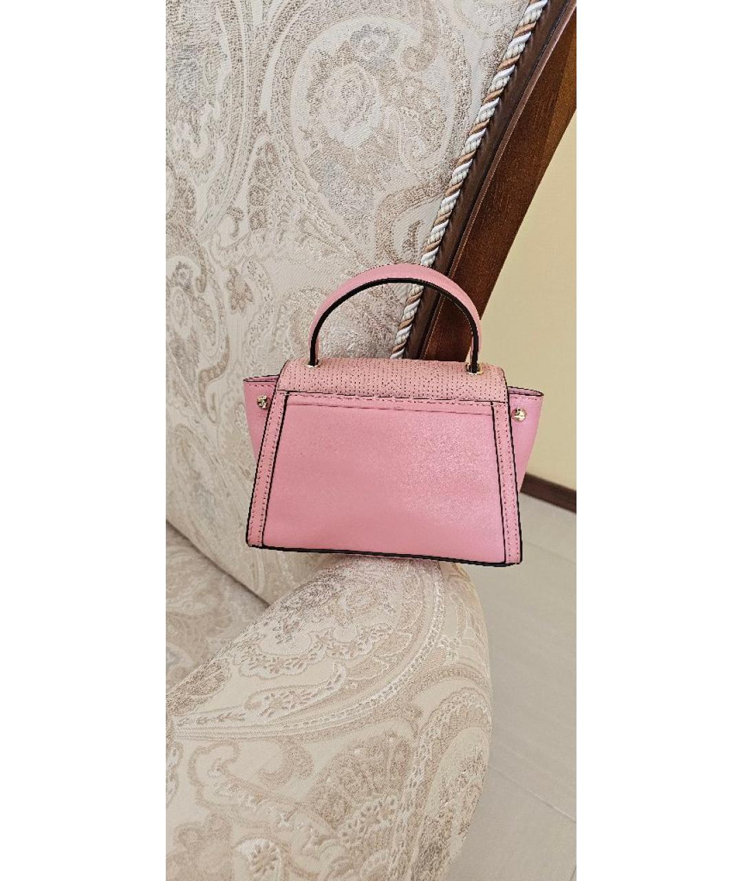 MICHAEL KORS Розовая кожаная сумка тоут, фото 3