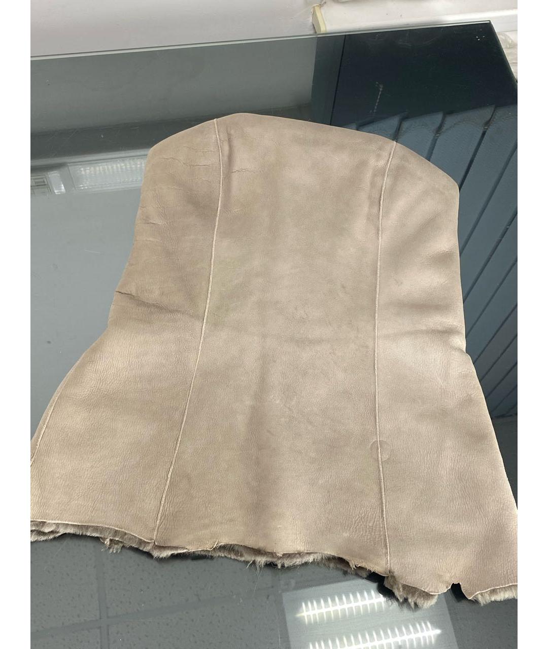 MAX MARA Серый кожаный корсет, фото 6