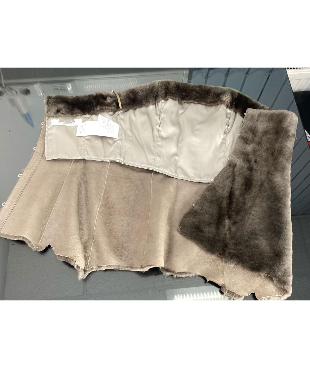 MAX MARA Серый кожаный корсет, фото 7