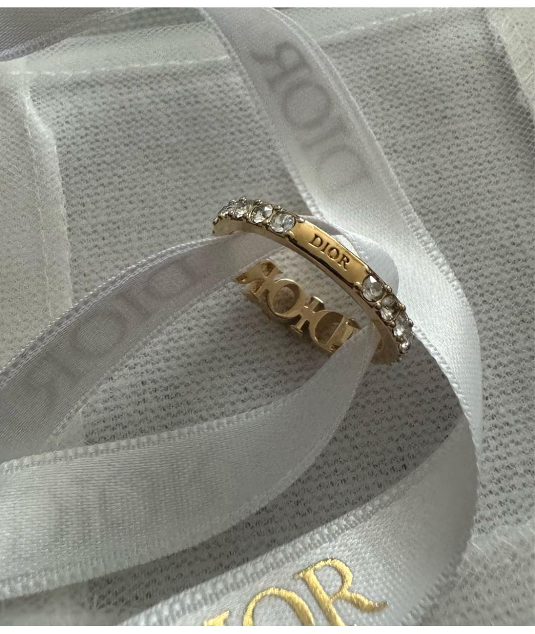 CHRISTIAN DIOR Золотое металлическое кольцо, фото 5