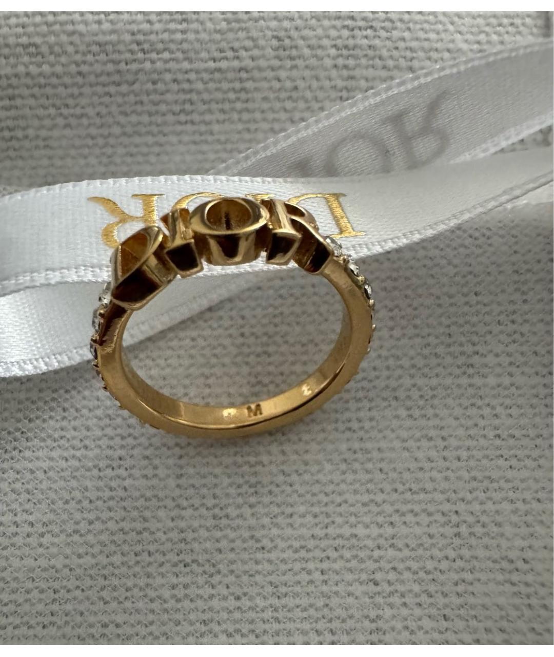 CHRISTIAN DIOR Золотое металлическое кольцо, фото 7