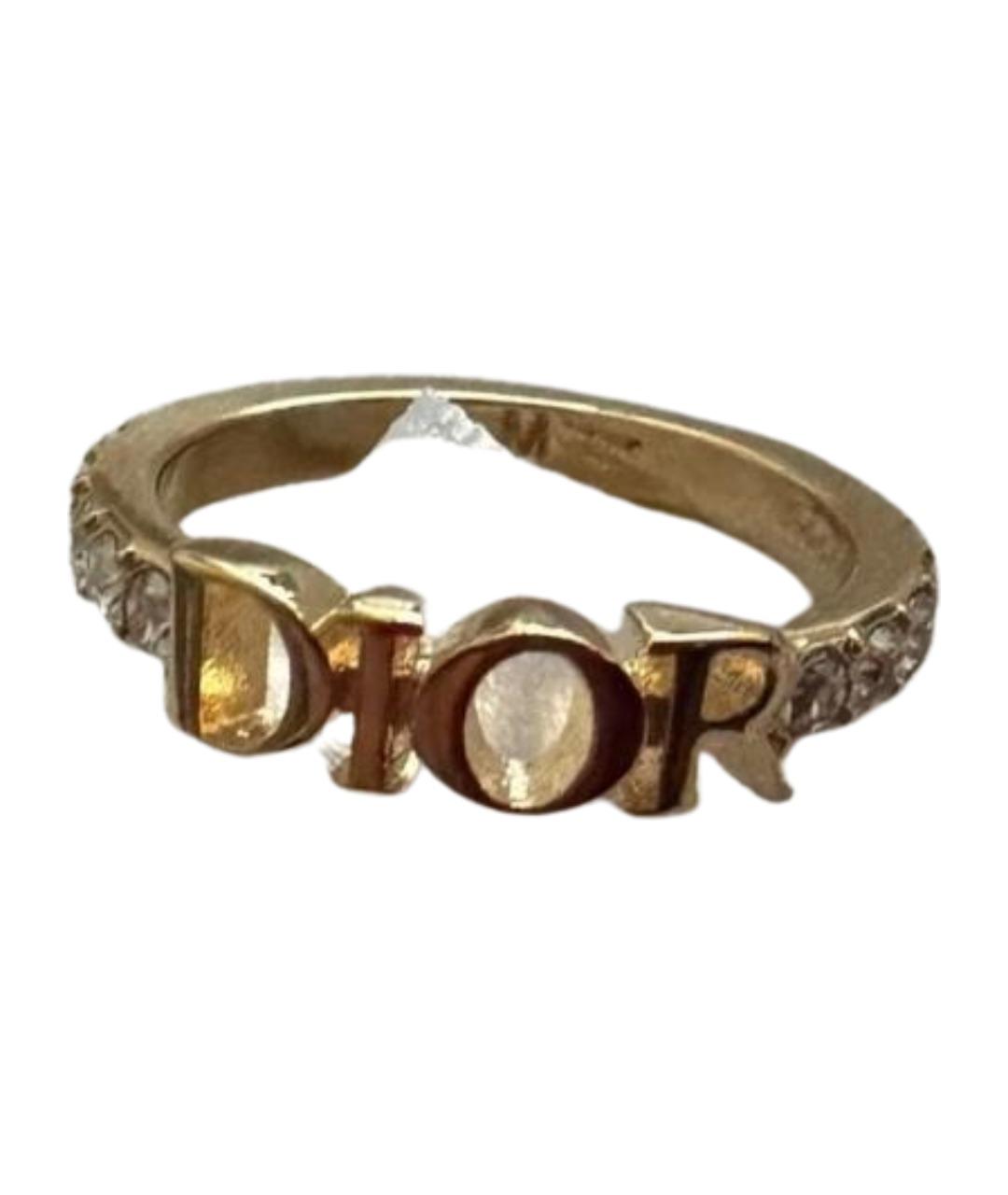 CHRISTIAN DIOR Золотое металлическое кольцо, фото 9