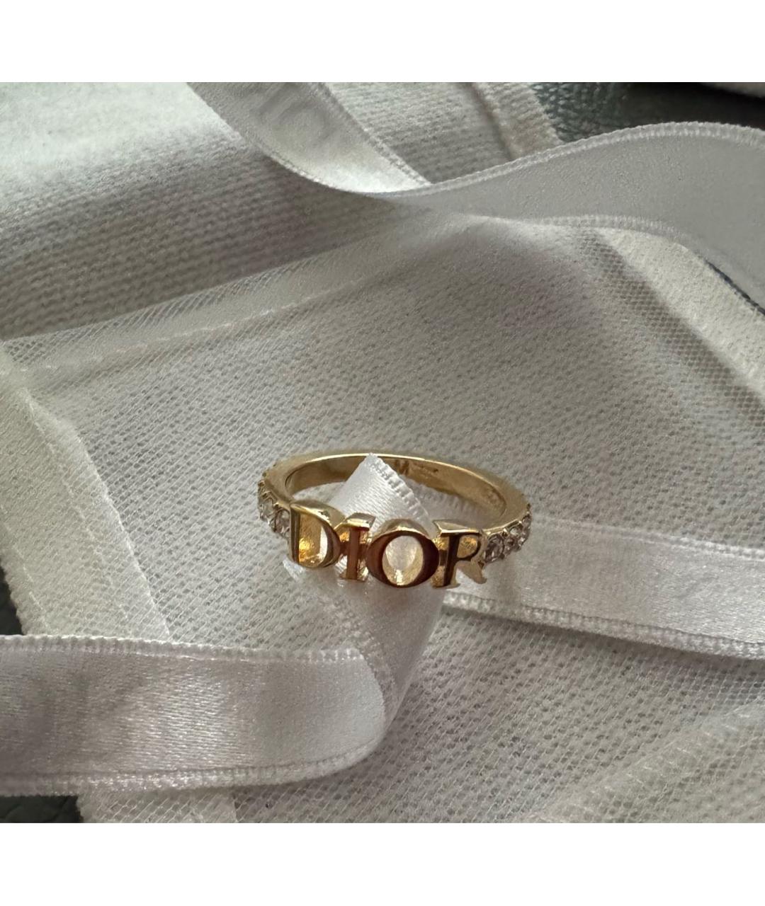 CHRISTIAN DIOR Золотое металлическое кольцо, фото 8