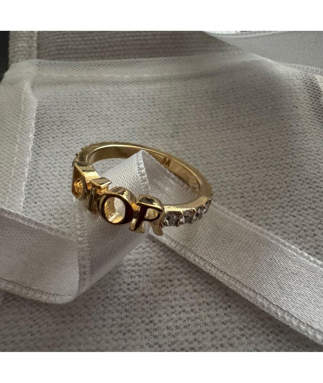 CHRISTIAN DIOR Золотое металлическое кольцо, фото 3