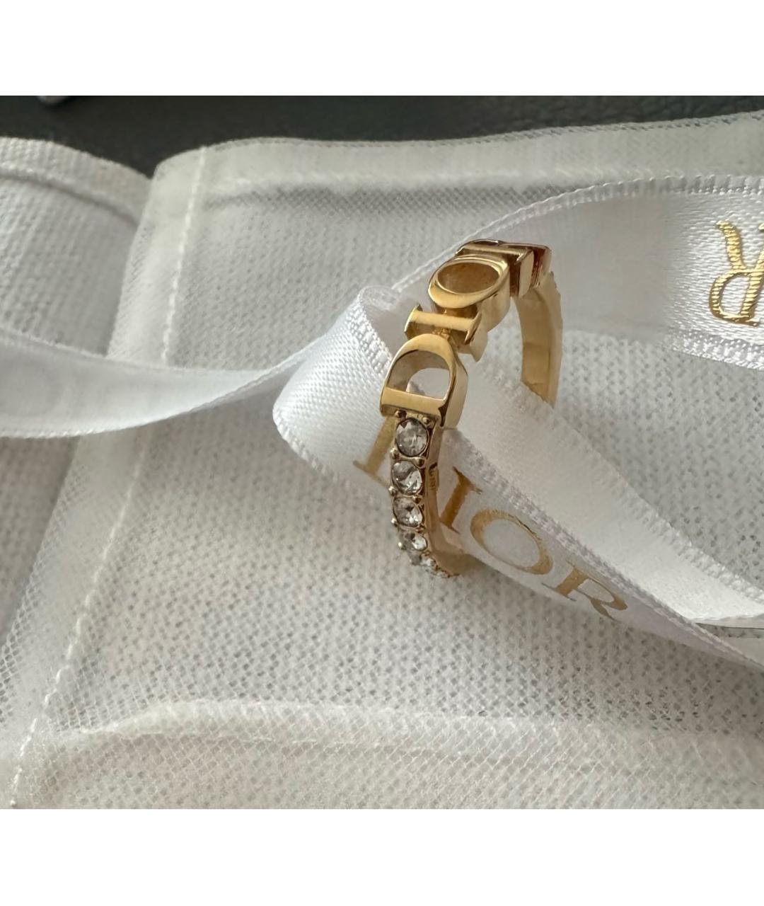CHRISTIAN DIOR Золотое металлическое кольцо, фото 4