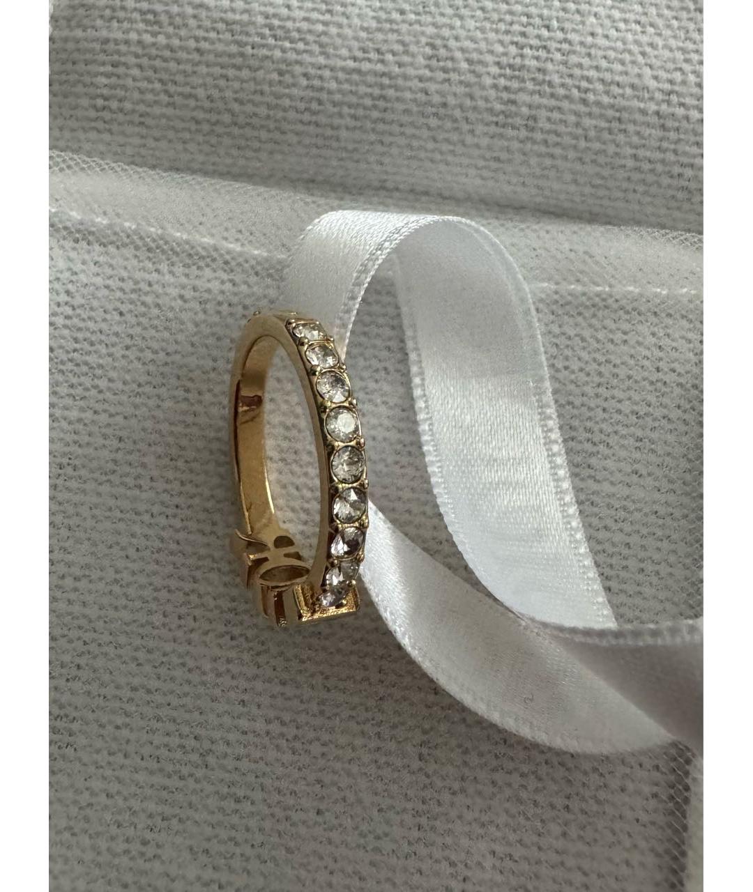 CHRISTIAN DIOR Золотое металлическое кольцо, фото 6