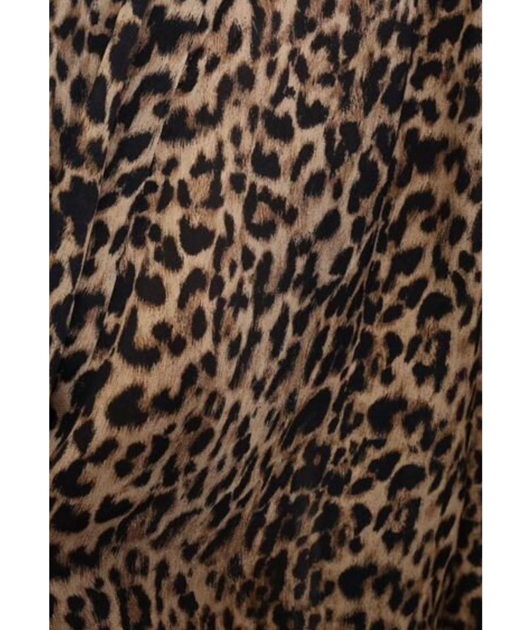 SAINT LAURENT Коричневая шелковая блузы, фото 4