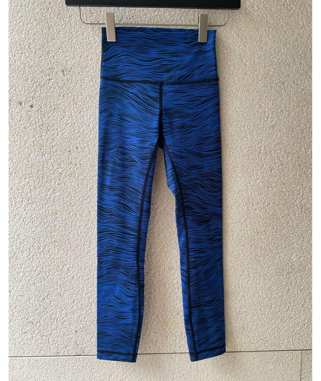 Lululemon Синие полиэстеровые спортивные брюки и шорты, фото 7