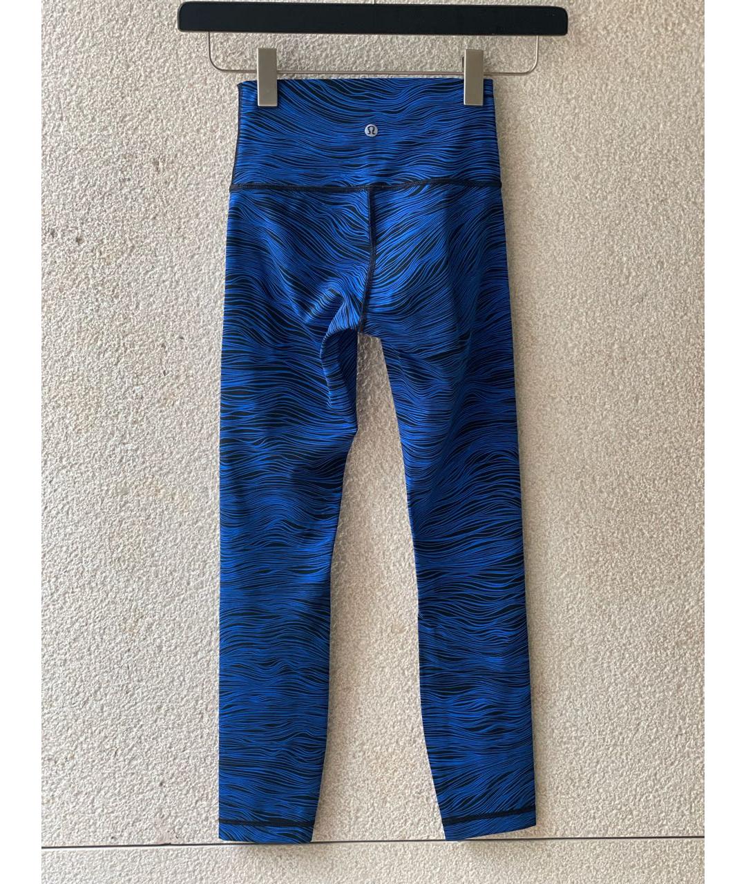 Lululemon Синие полиэстеровые спортивные брюки и шорты, фото 2