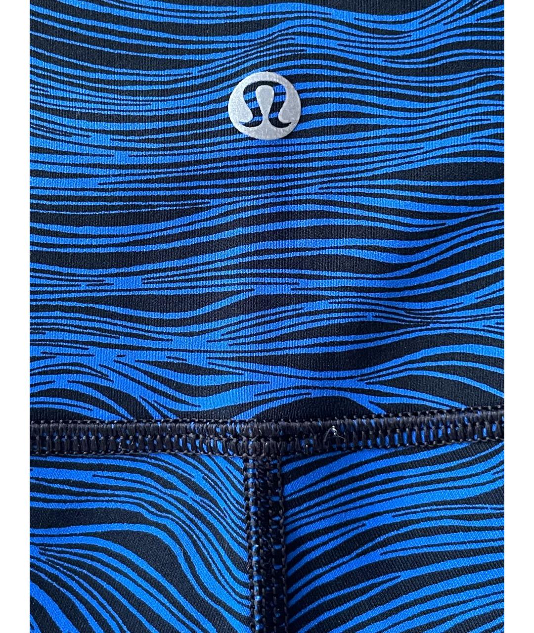 Lululemon Синие полиэстеровые спортивные брюки и шорты, фото 3