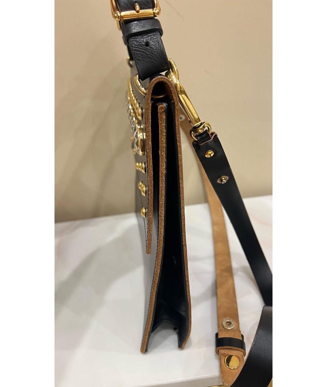 MARNI Черная кожаная сумка с короткими ручками, фото 6