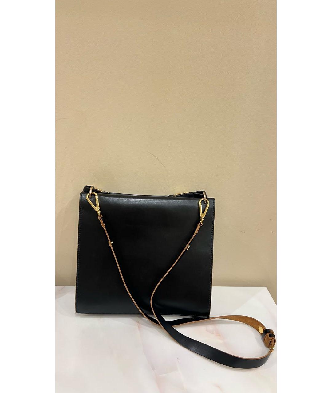 MARNI Черная кожаная сумка с короткими ручками, фото 3