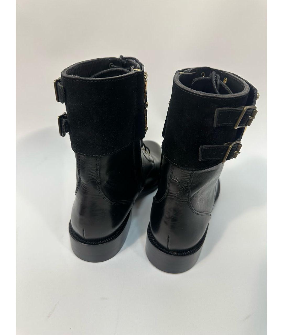 RENE CAOVILLA Черные кожаные ботинки, фото 4