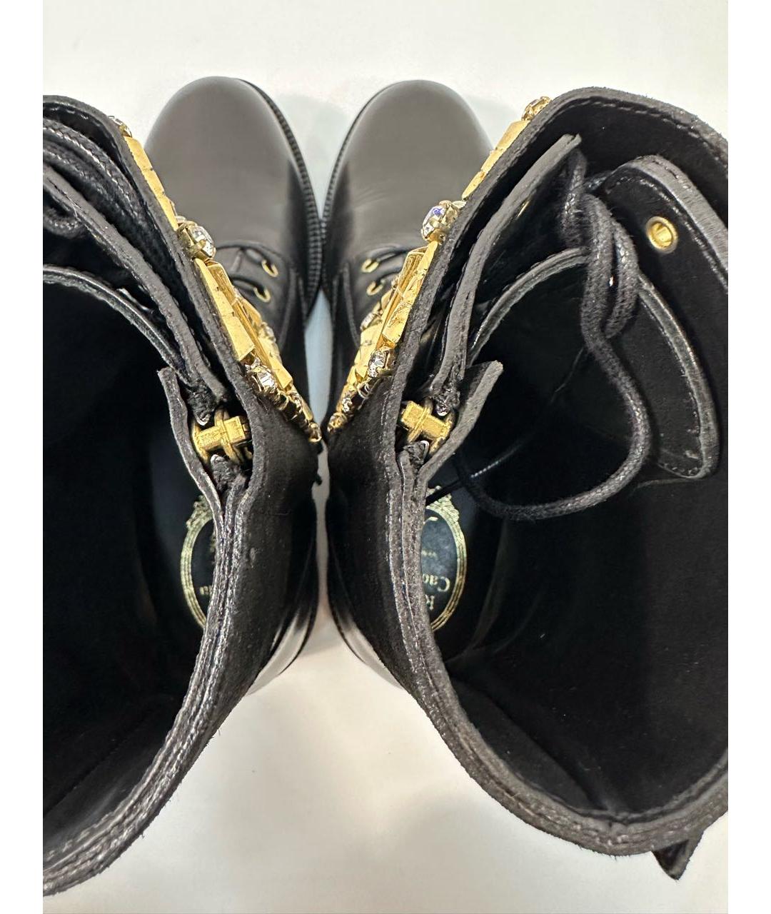 RENE CAOVILLA Черные кожаные ботинки, фото 3