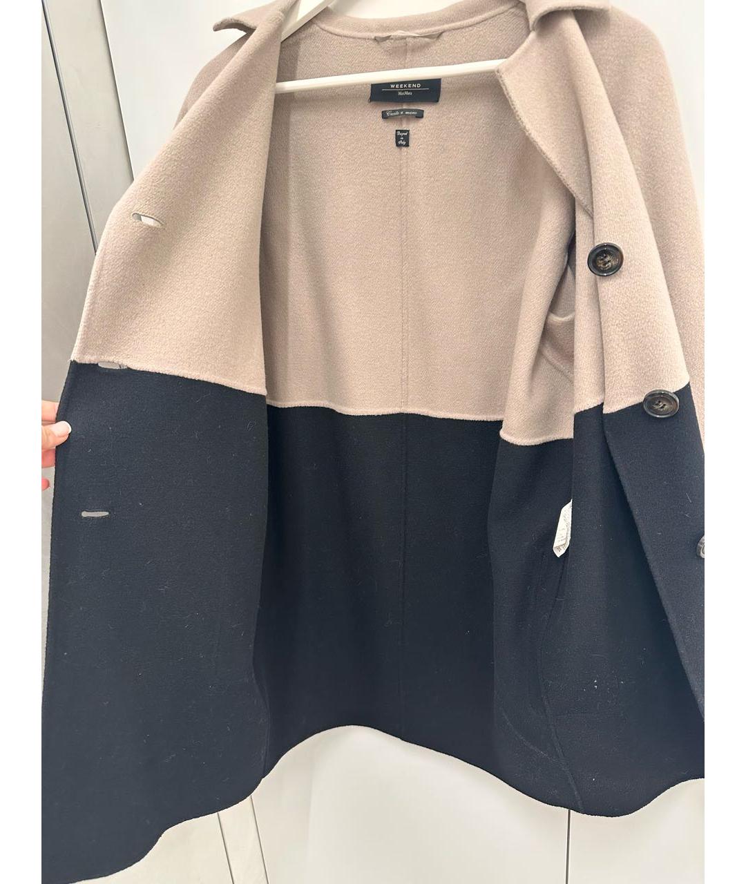 'S MAX MARA Черное шерстяное пальто, фото 6