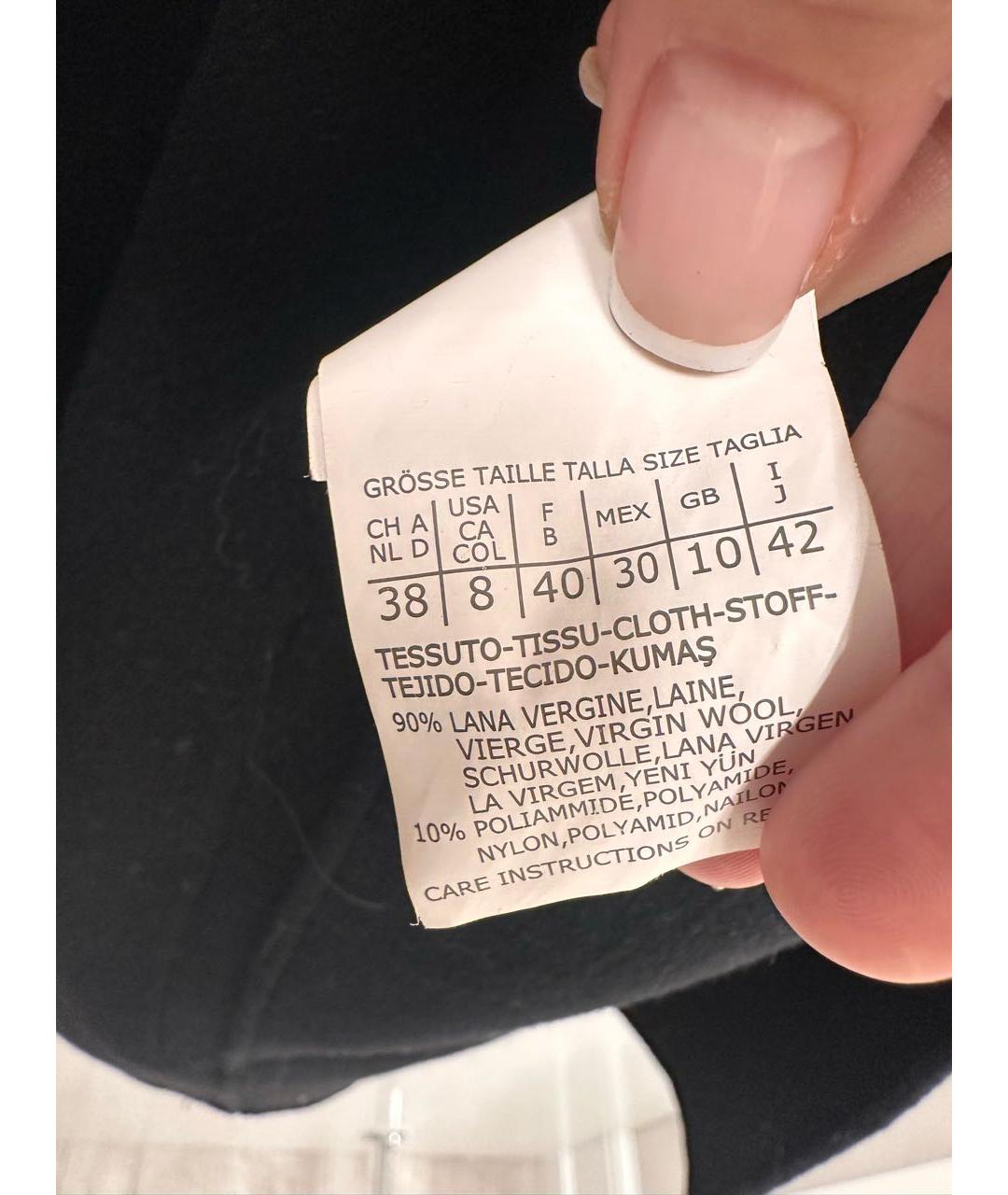 'S MAX MARA Черное шерстяное пальто, фото 5