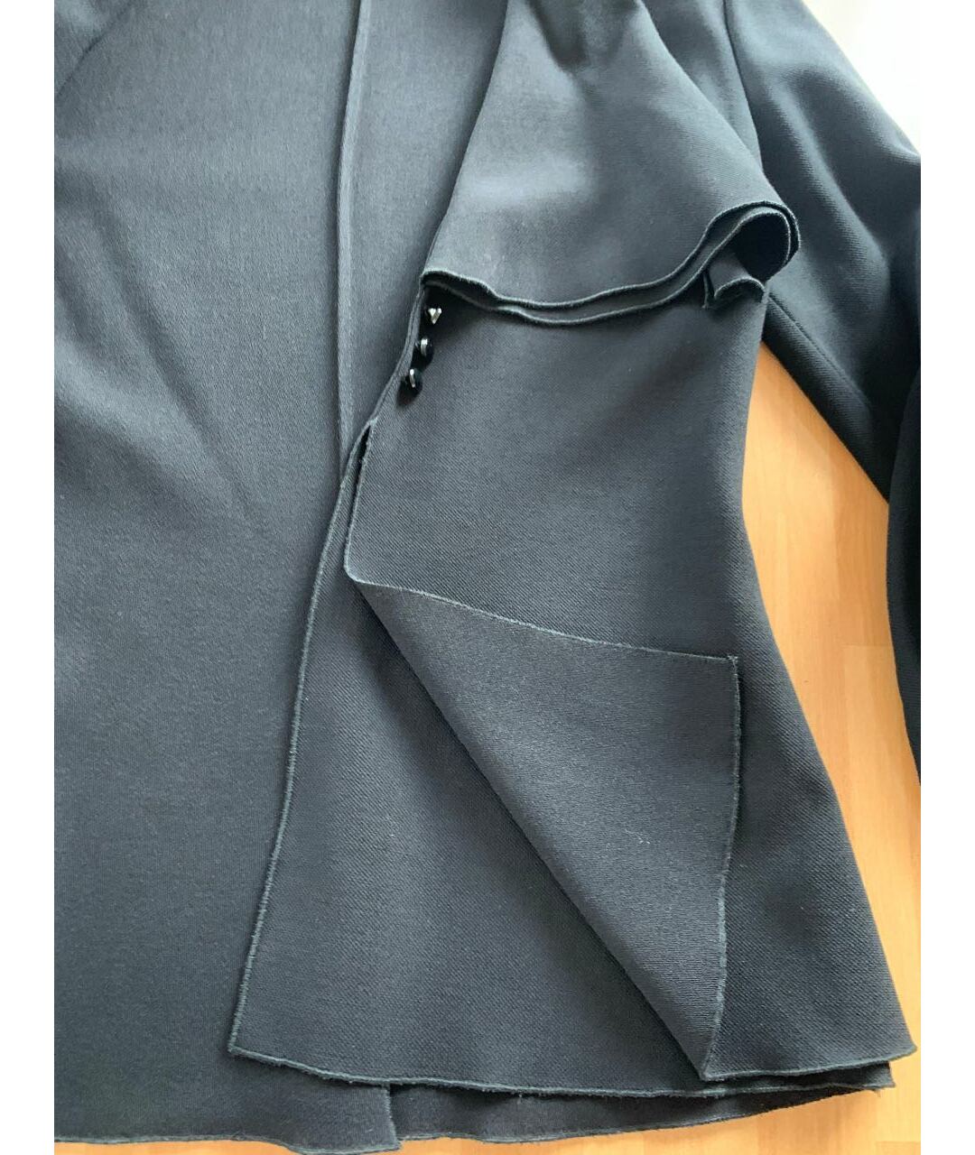 VALENTINO VINTAGE Черный шерстяной жакет/пиджак, фото 3