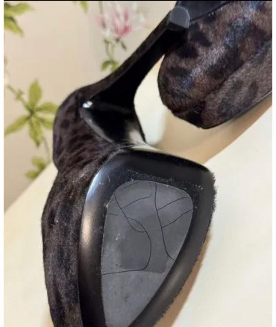 CHRISTIAN DIOR Коричневые кожаные туфли, фото 5