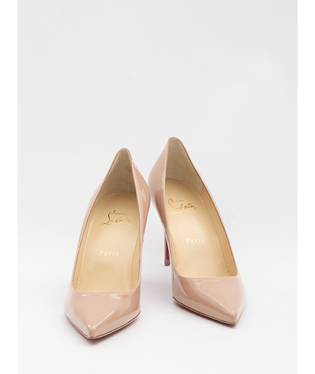 CHRISTIAN LOUBOUTIN Розовые туфли из лакированной кожи, фото 5