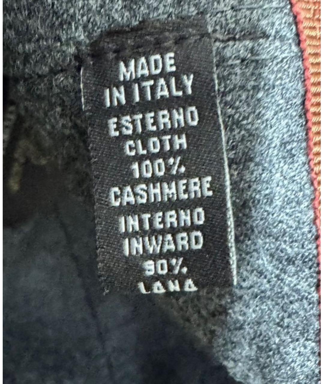 LORO PIANA Серая кашемировая кепка/бейсболка, фото 7