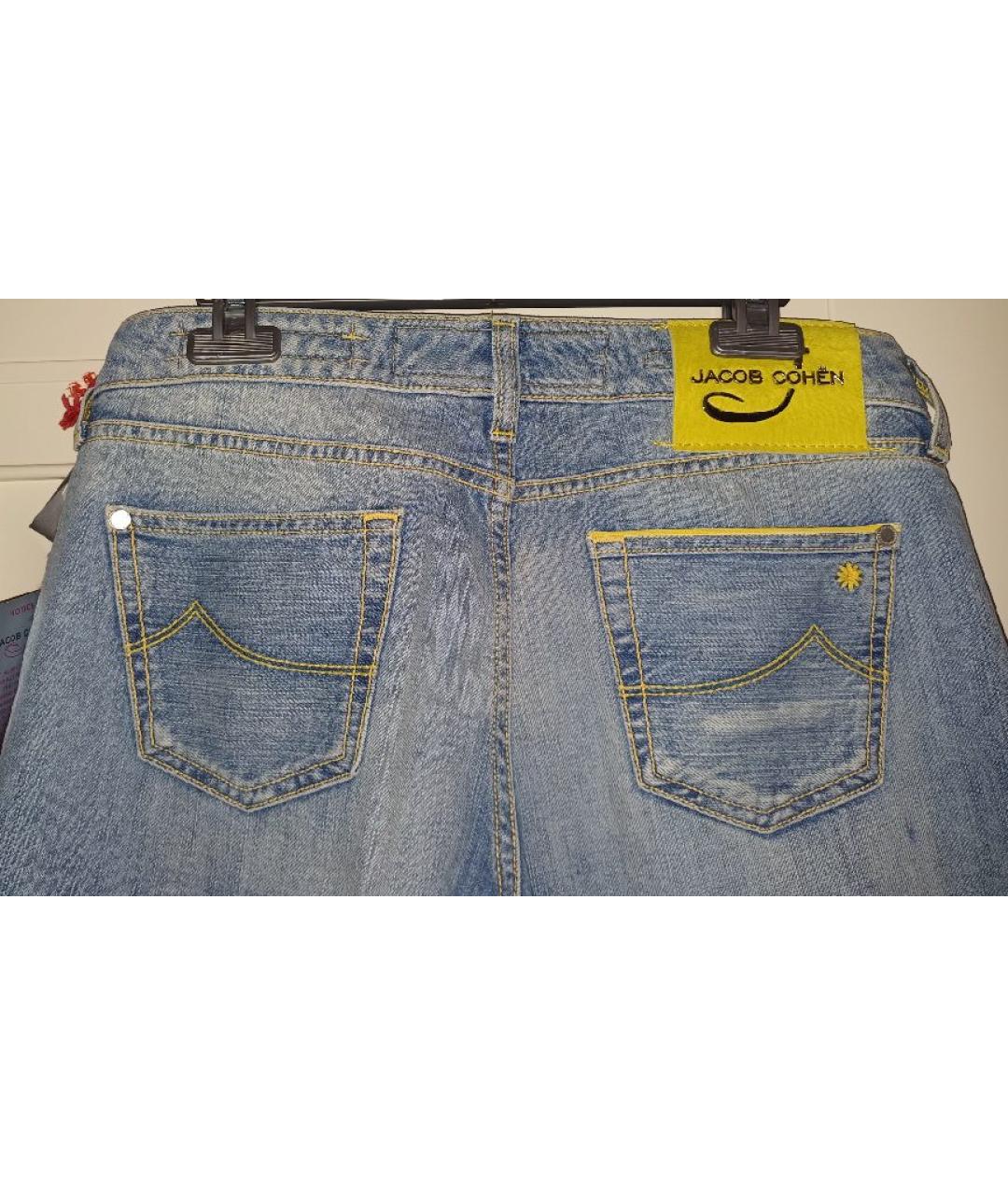 JACOB COHEN Голубые прямые джинсы, фото 4
