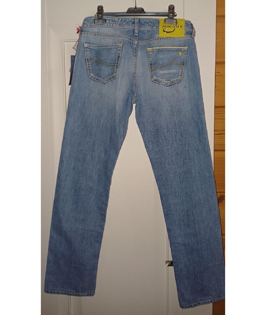 JACOB COHEN Голубые прямые джинсы, фото 2