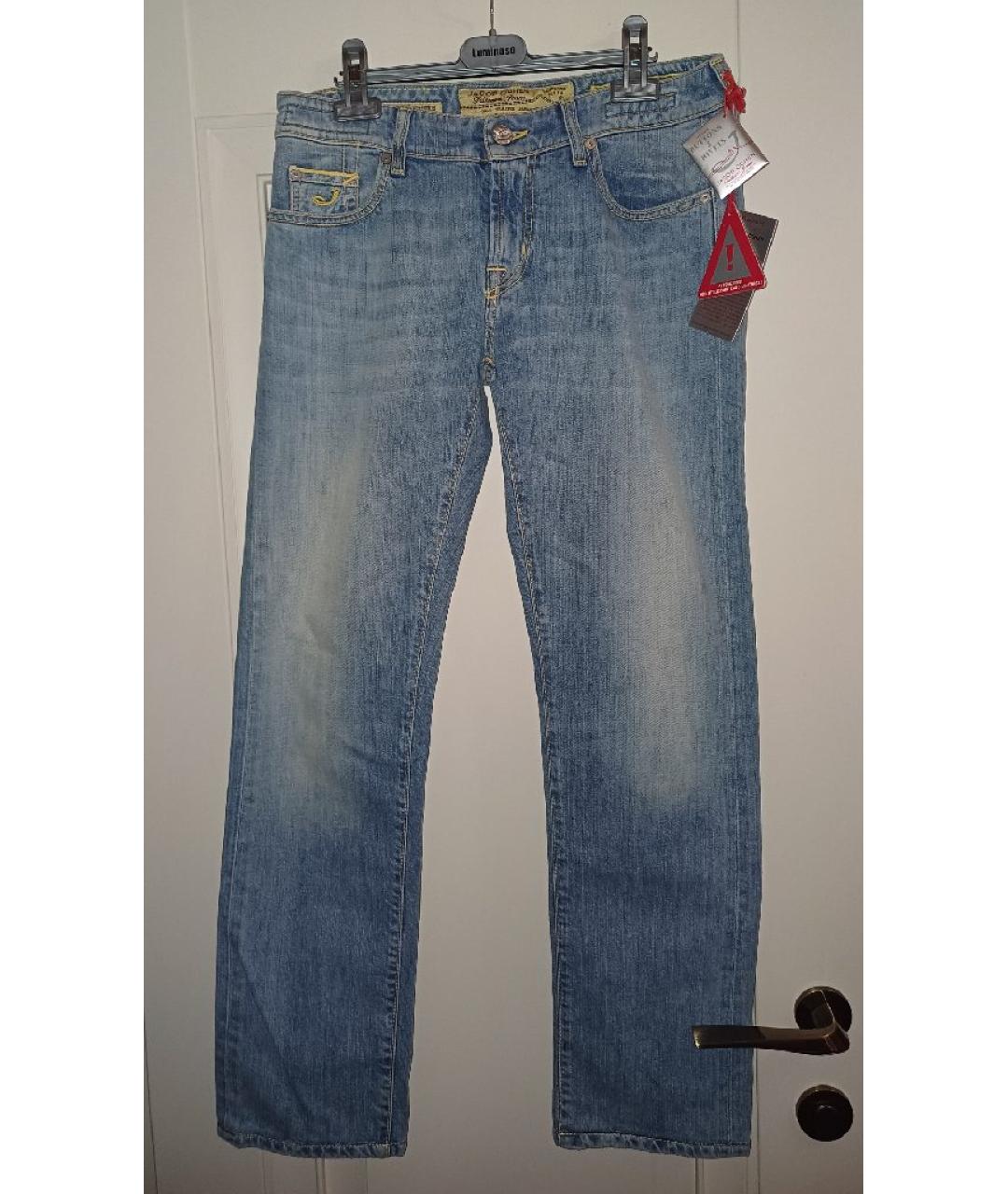 JACOB COHEN Голубые прямые джинсы, фото 5