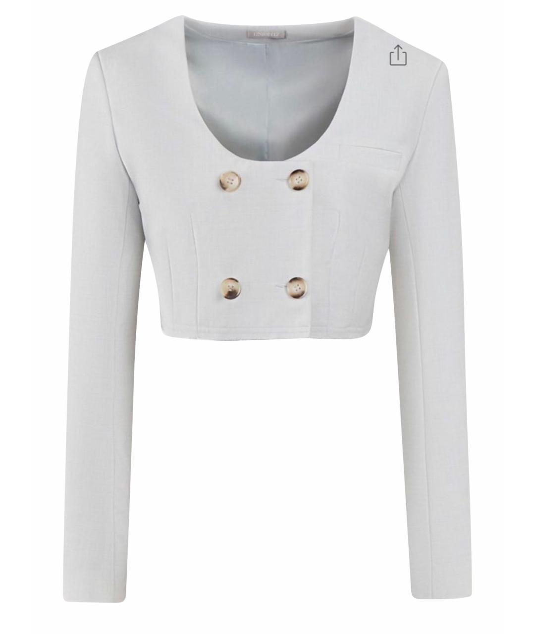 12 STOREEZ Серый полиэстеровый жакет/пиджак, фото 1