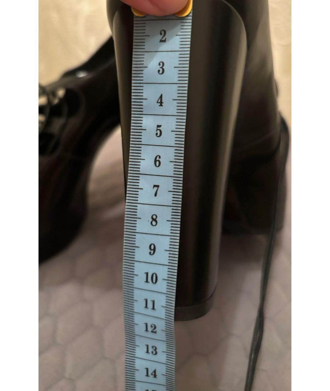 MAX MARA Черные кожаные туфли, фото 6