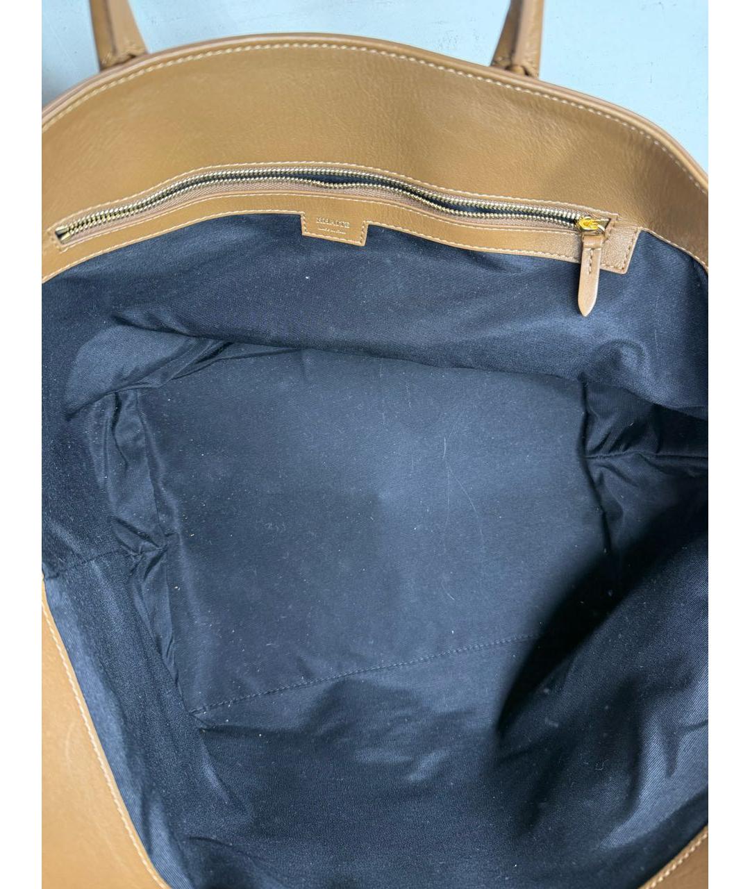 KHAITE Коричневая кожаная сумка тоут, фото 4