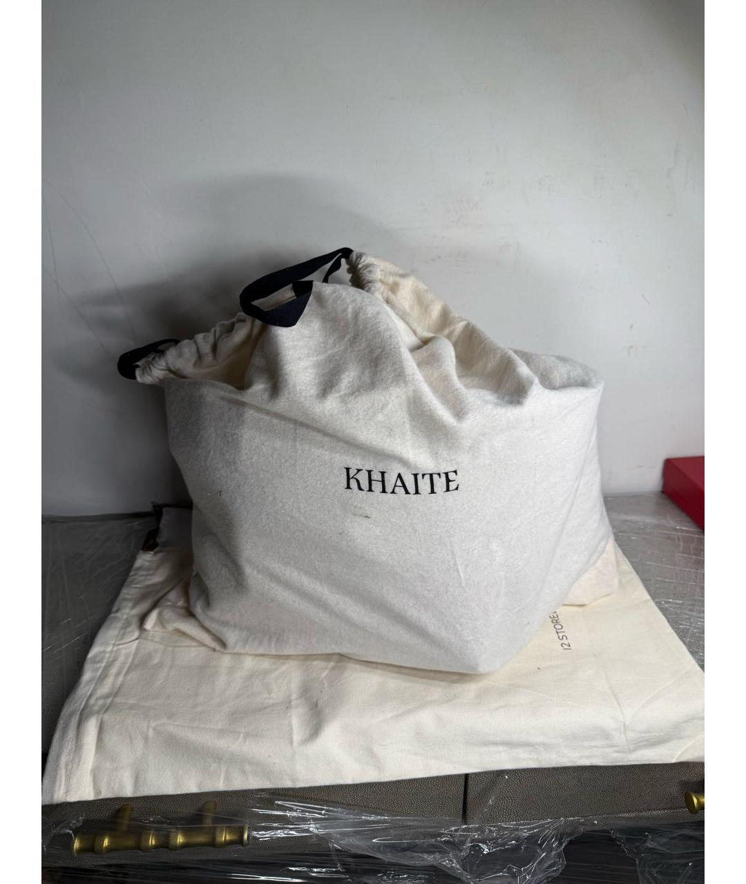 KHAITE Коричневая кожаная сумка тоут, фото 6