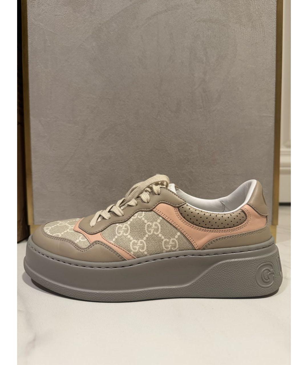 GUCCI Мульти кожаные кеды, фото 9