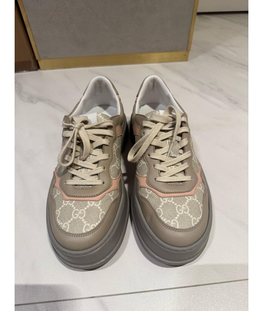 GUCCI Мульти кожаные кеды, фото 2