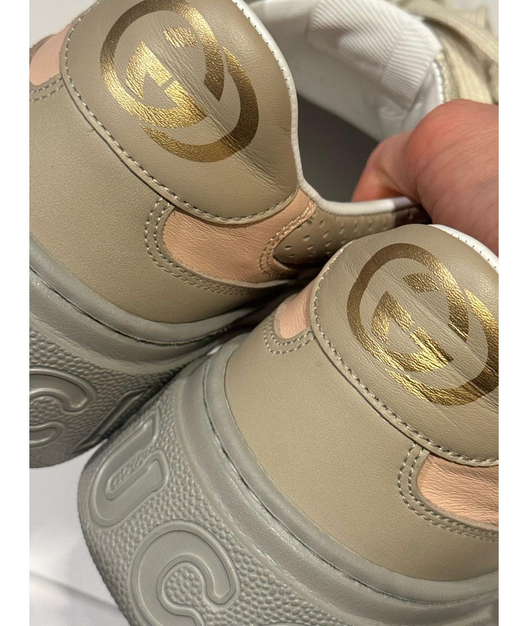 GUCCI Мульти кожаные кеды, фото 5
