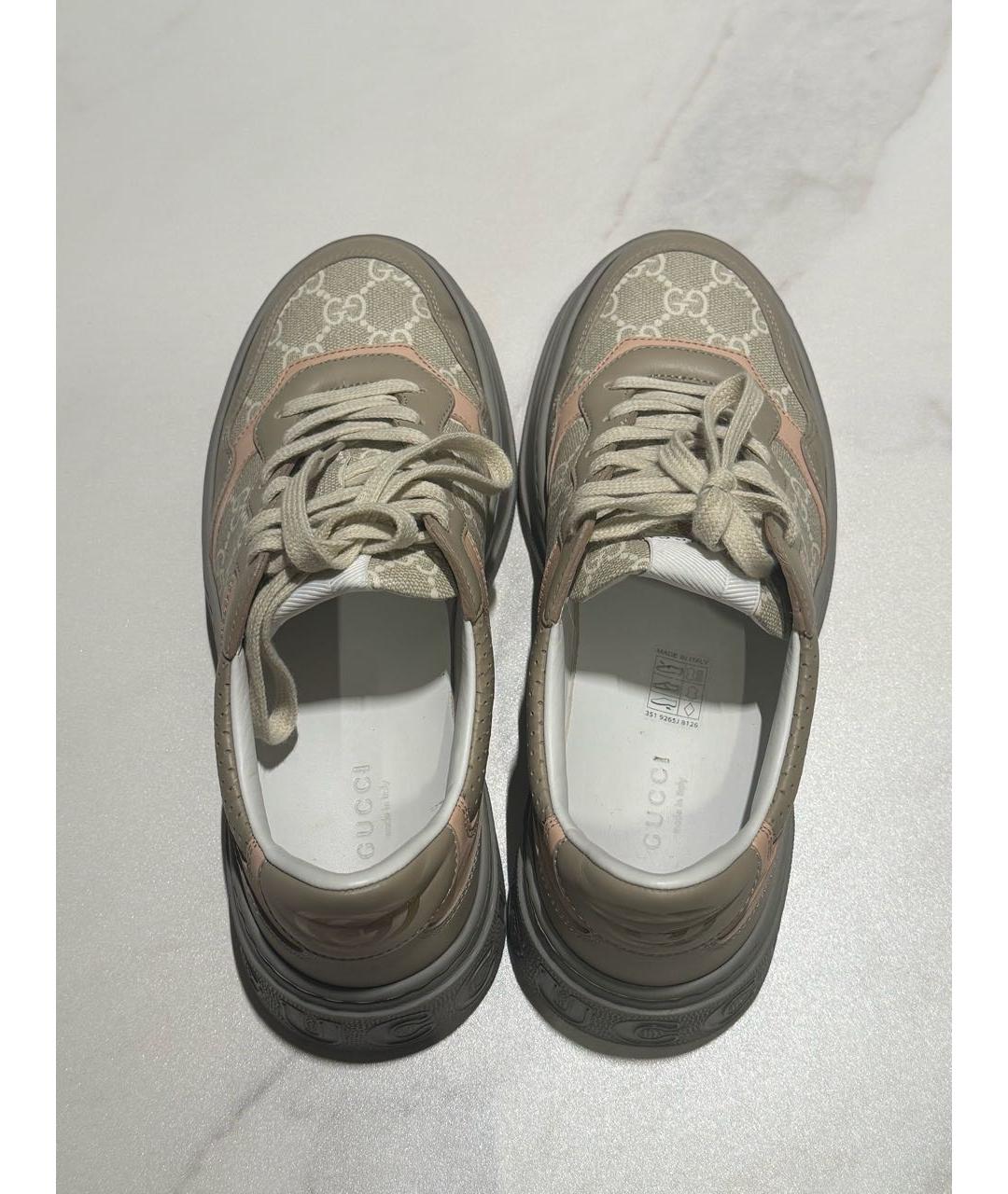 GUCCI Мульти кожаные кеды, фото 3