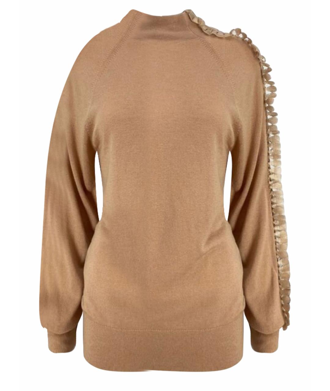 MAX MARA Бежевый шерстяной джемпер / свитер, фото 1