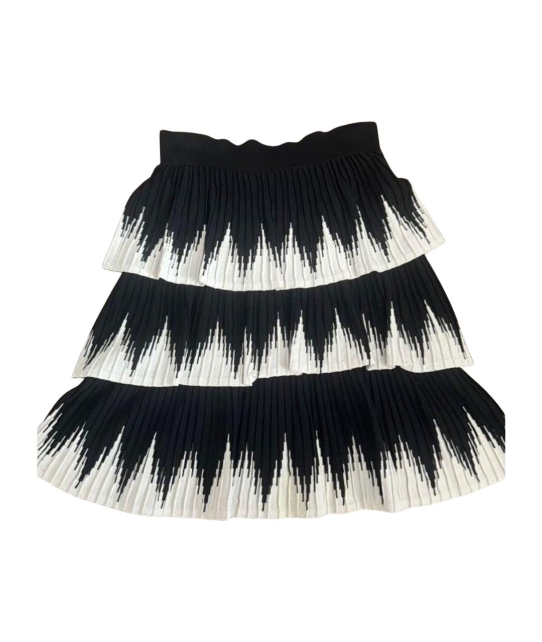 MAJE Черная полиэстеровая юбка мини, фото 1