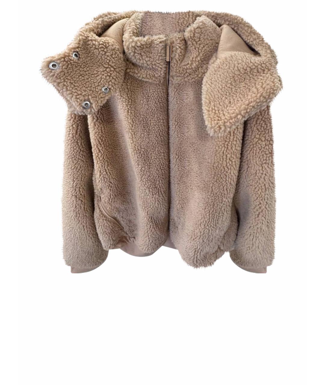 ALO YOGA Бежевая меховая куртка, фото 1