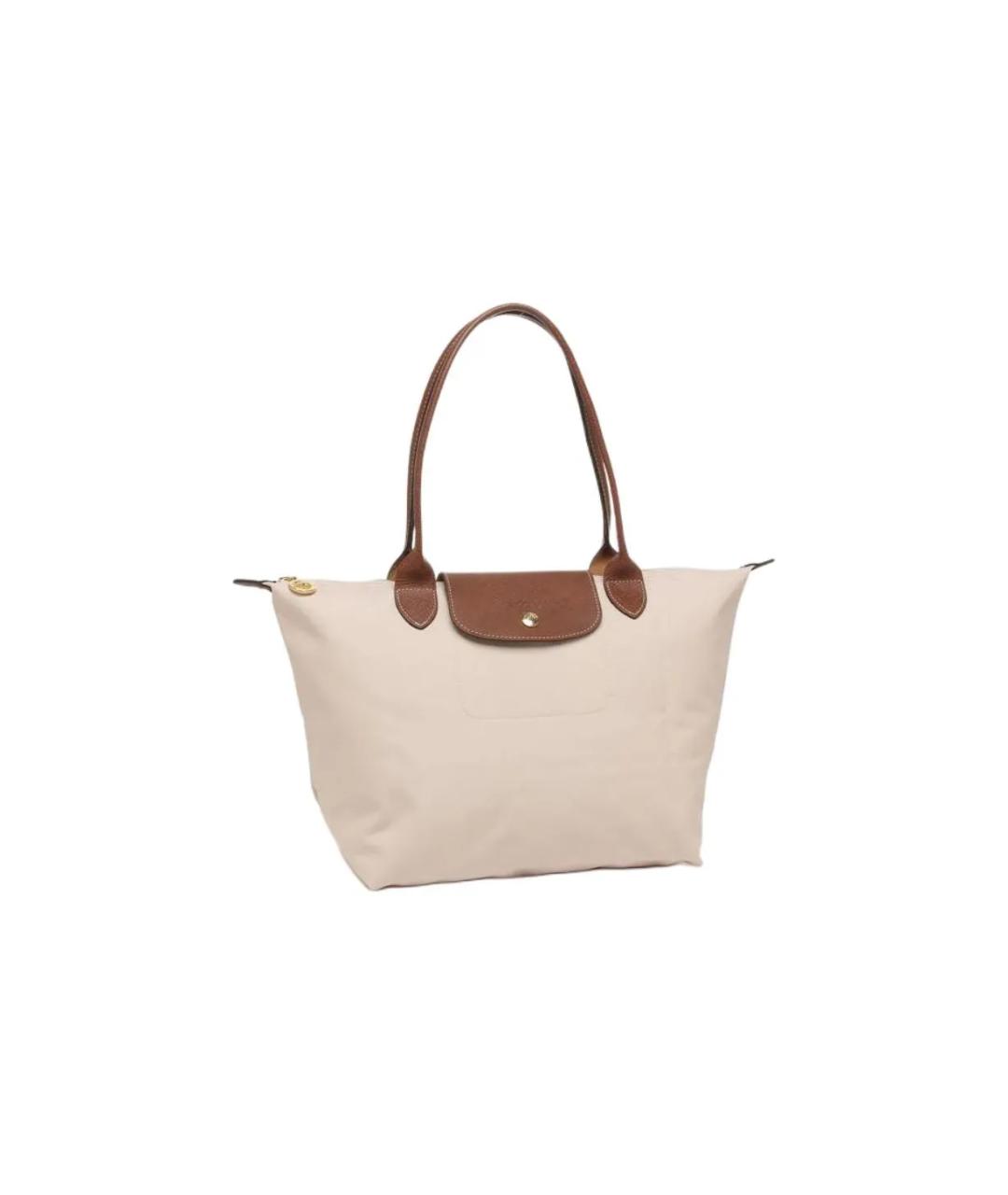 LONGCHAMP Бежевая сумка тоут, фото 2
