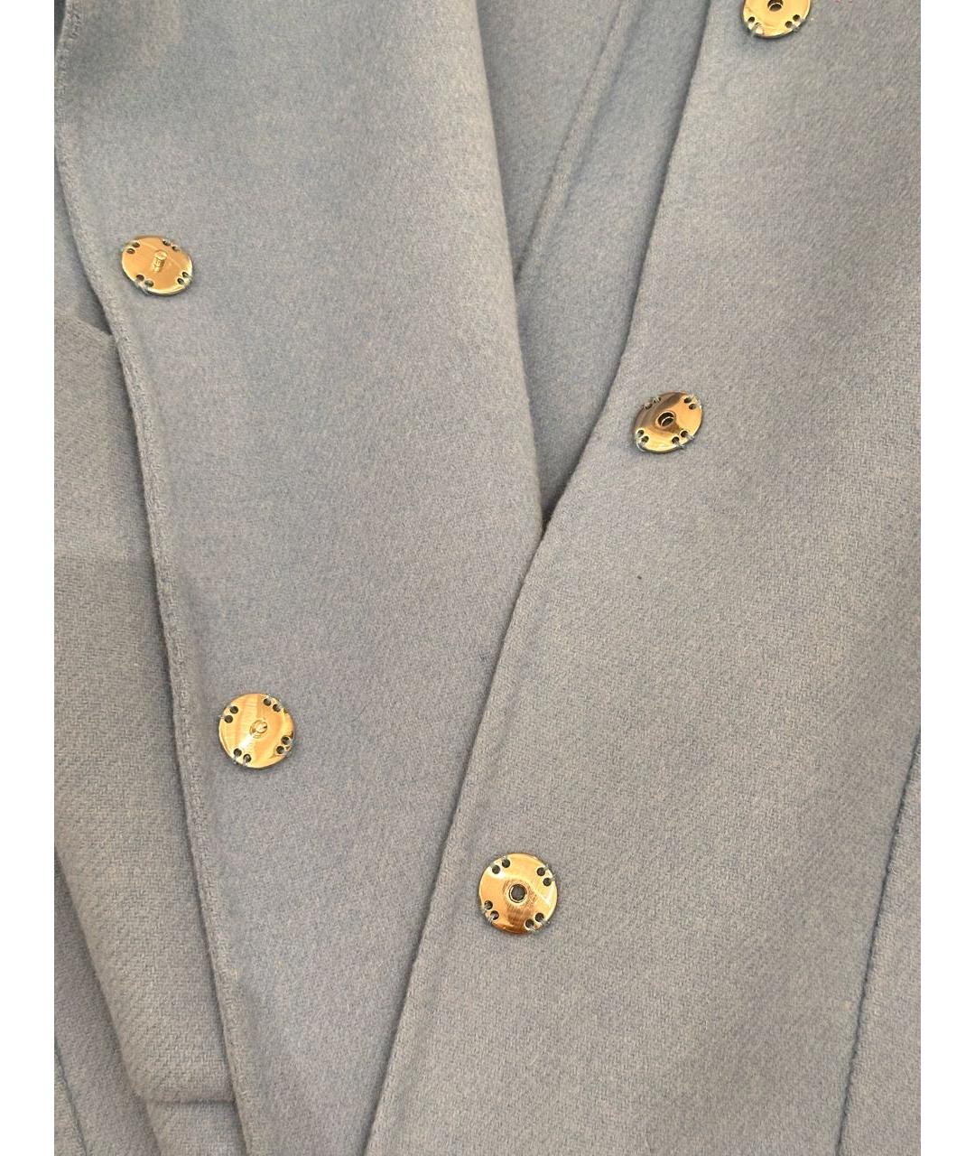 MAX MARA Голубое шерстяное пальто, фото 7