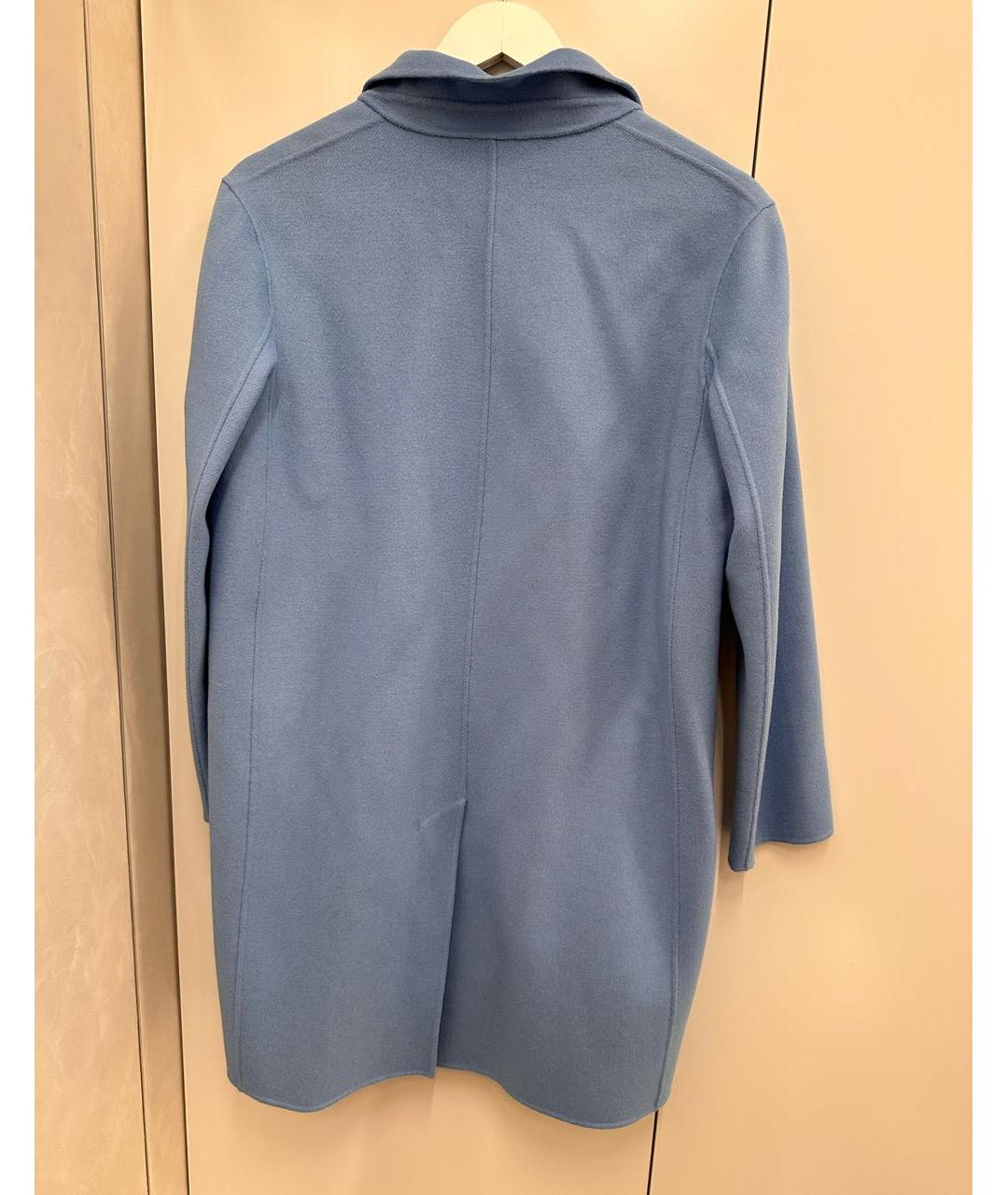 MAX MARA Голубое шерстяное пальто, фото 2