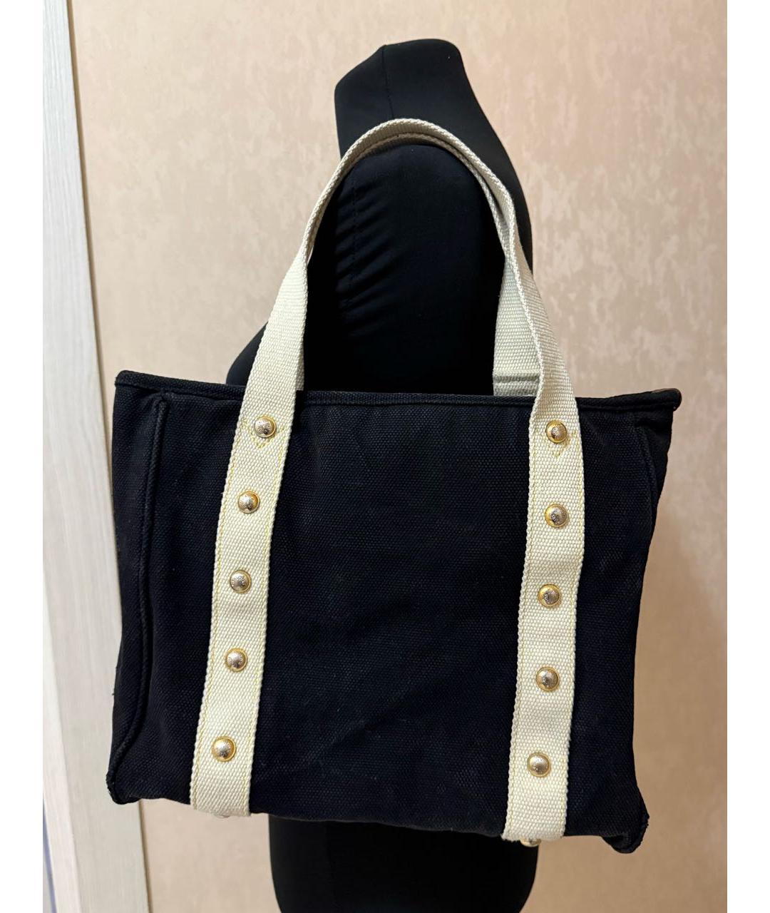 LOUIS VUITTON Черная деним сумка тоут, фото 2